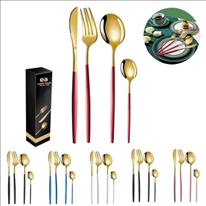 24 Piece Stainless Steel Flatware Cutlery Set